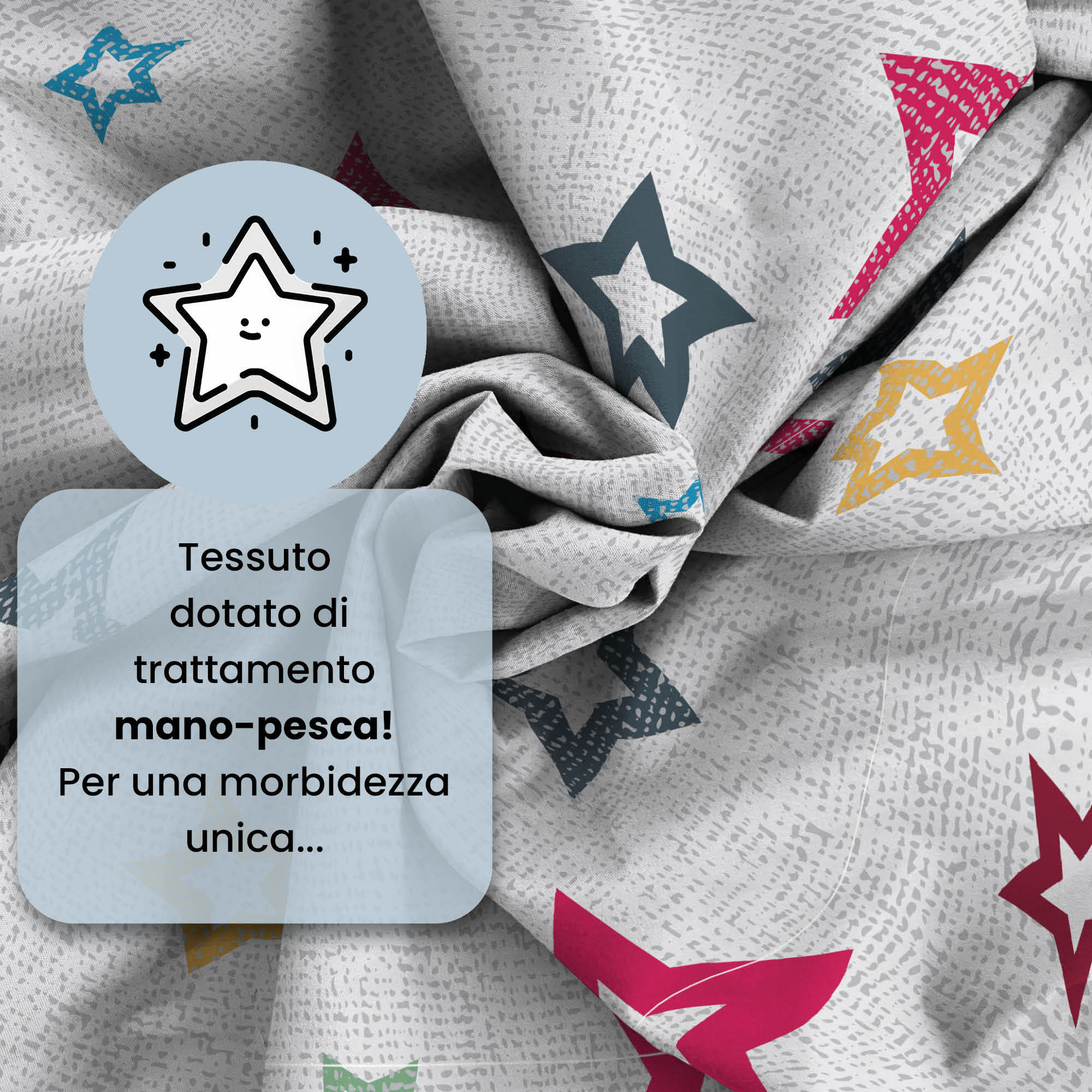 COMPLETO LETTO FASHION, 100% Microfibra, No Stiro - SUPERSTAR
