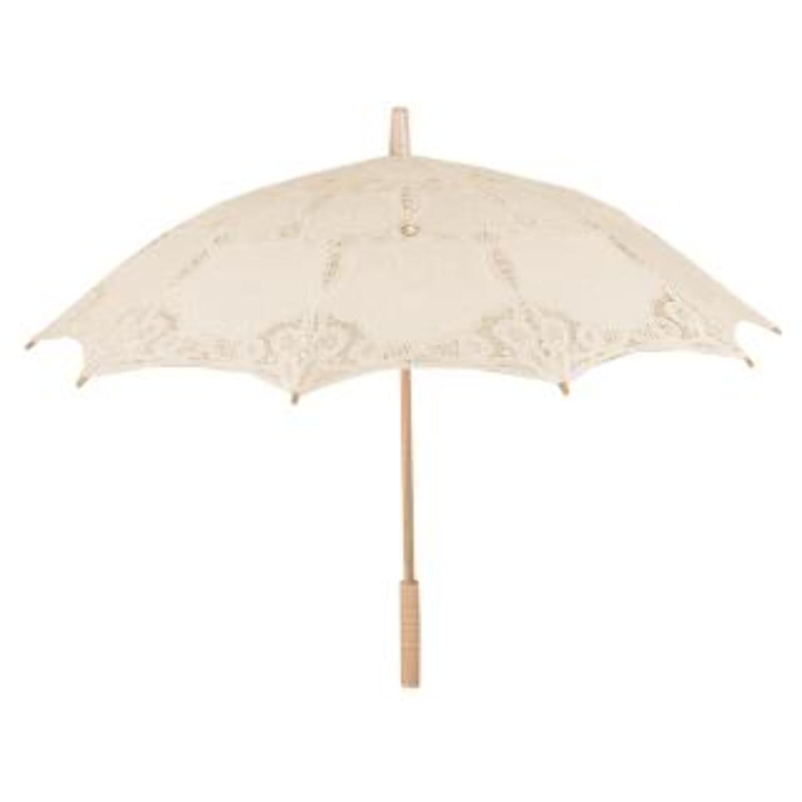 Ombrello in pizzo crema cmø85x67