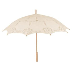 Ombrello in pizzo crema cmø85x67