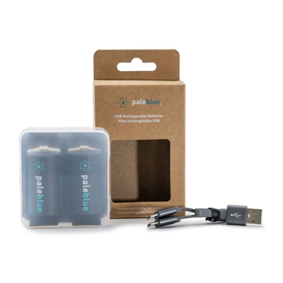 Pile rechargeable PALE BLUE USB C Cell (LR14)