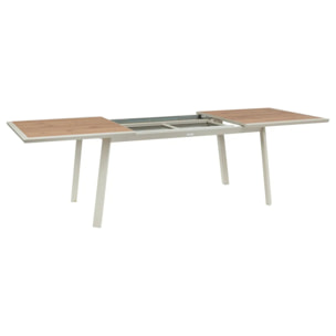 Table de jardin 10 places Pavane extensible argile