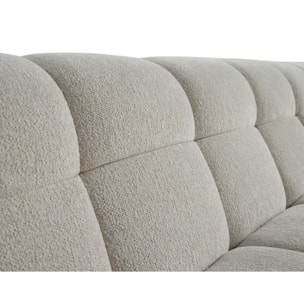 Ray - canapé d'angle droit - 4 places - en tissu texturé - Beige