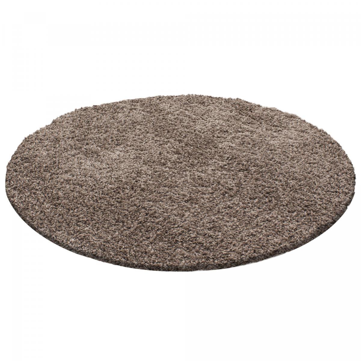 Tapis poils longs shaggy tissé motif uni ZASIVE