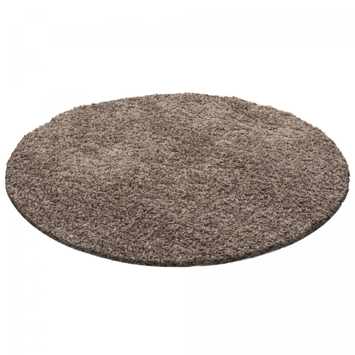 Tapis poils longs shaggy tissé motif uni ZASIVE