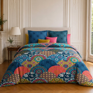 Parure housse de couette 100% coton motif géométrique - COLORADO