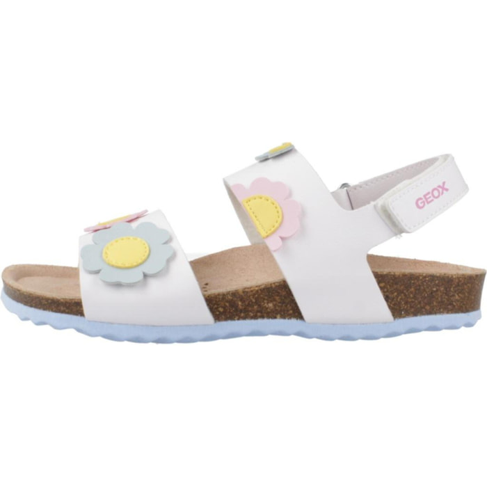Sandalias Niña de la marca GEOX  modelo J ADRIEL GIRL BLANCO