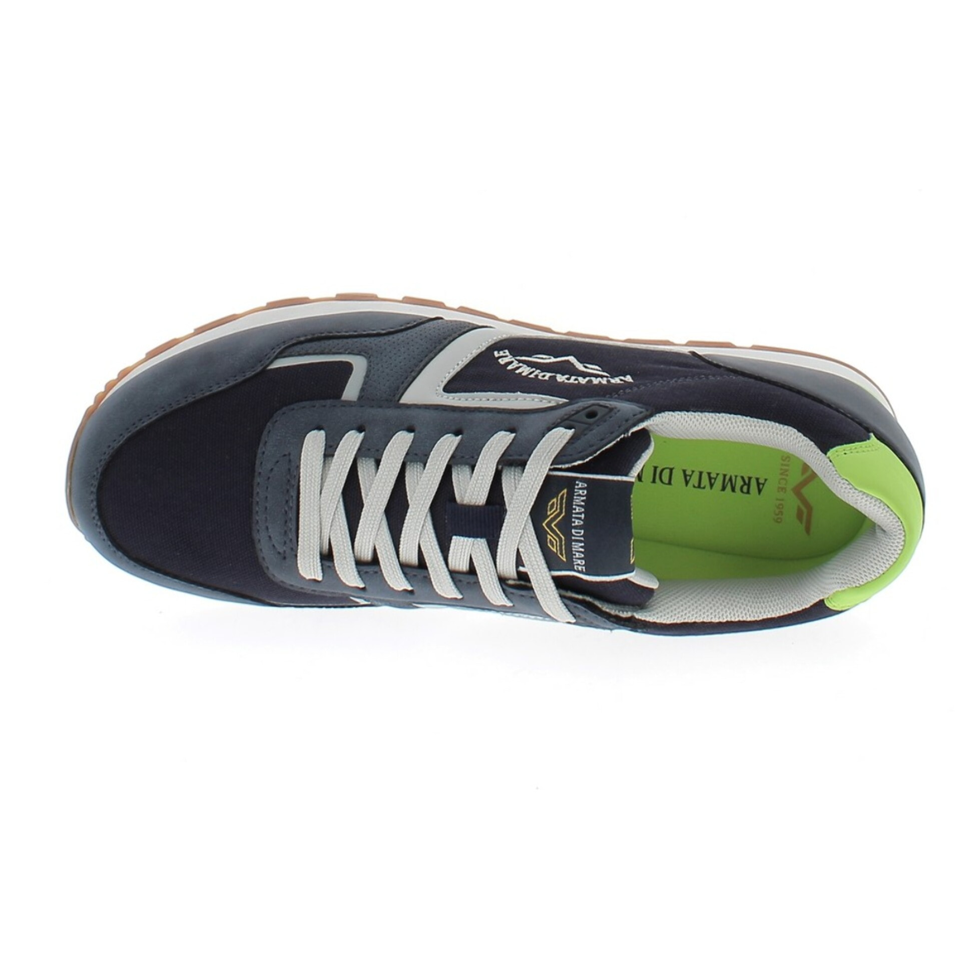 Armata di Mare Scarpe Uomo Sneakers Vintage Running con Soletta Rimovibile in Memory Foam AMU S25N761 Navy