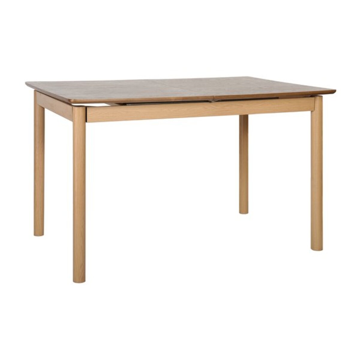 Table à manger extensible Marcus -tableau en tôle naturelle de chêne-couleur chêne 120 x 75 x 80 cm