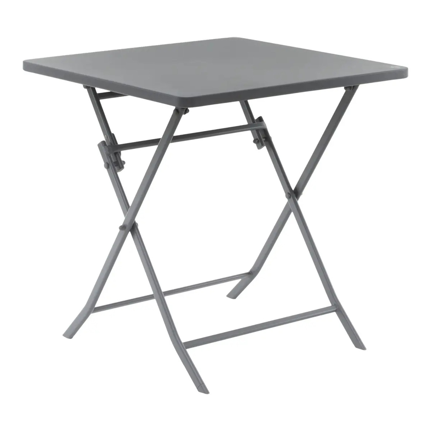 Table de jardin pliante carrée "Greensboro" gris quartz Roland Garros 2 places