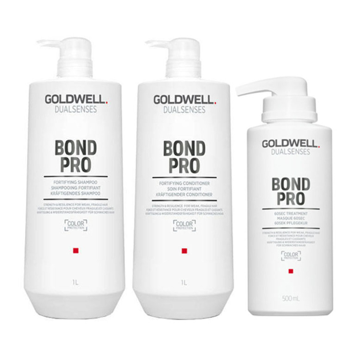 GOLDWELL Kit DS Bond Pro Shampoo 1000ml + Conditioner 1000ml + Masque 500ml