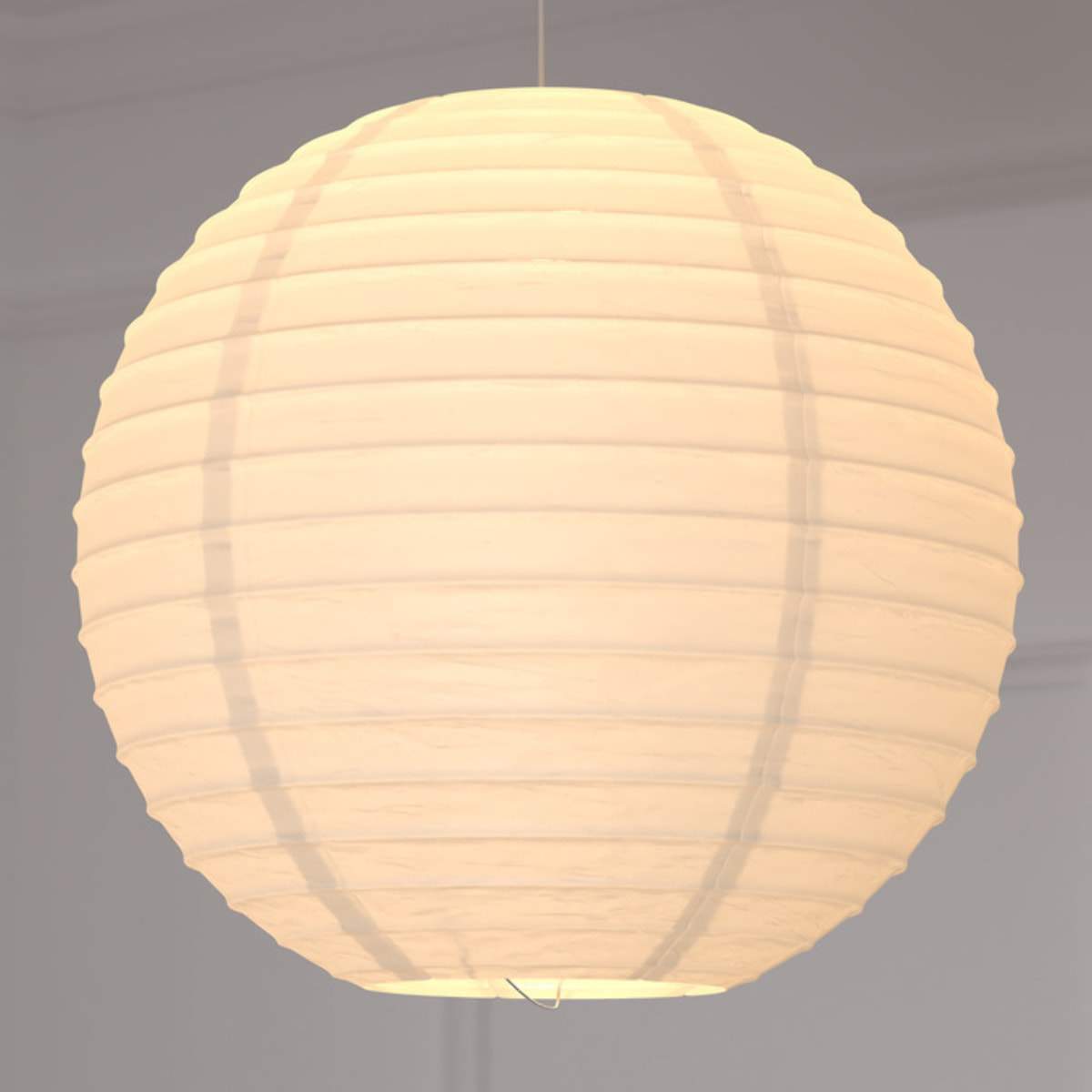 Lanterne boule papier blanc D45cm