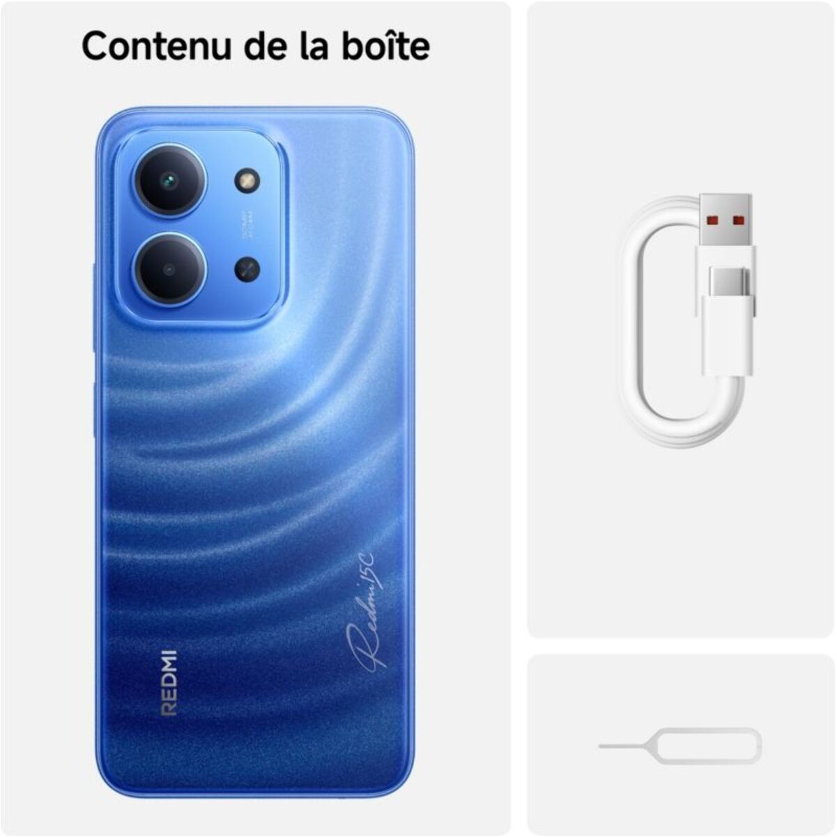 Smartphone XIAOMI Redmi 15C Bleu 256Go 4G