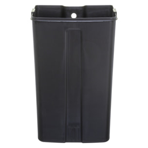 Papelera / cubo de basura / contenedor de residuos con pedal de metal 30l inoxidable
