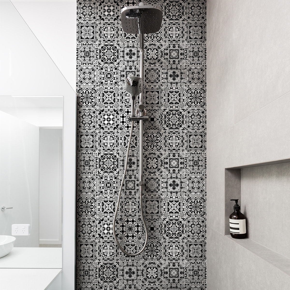 Stickers muraux - Sticker Mural Carrelage adhésif Cuisine Salle de Bain - 30 STICKERS CARRELAGES AZULEJOS WILIANA
