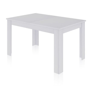Mesa de comedor extensible Danna 140 Blanco Artik (Blanco Mate)