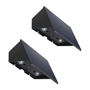 Lot de 2 projecteurs solaires BLINKY H18 cm