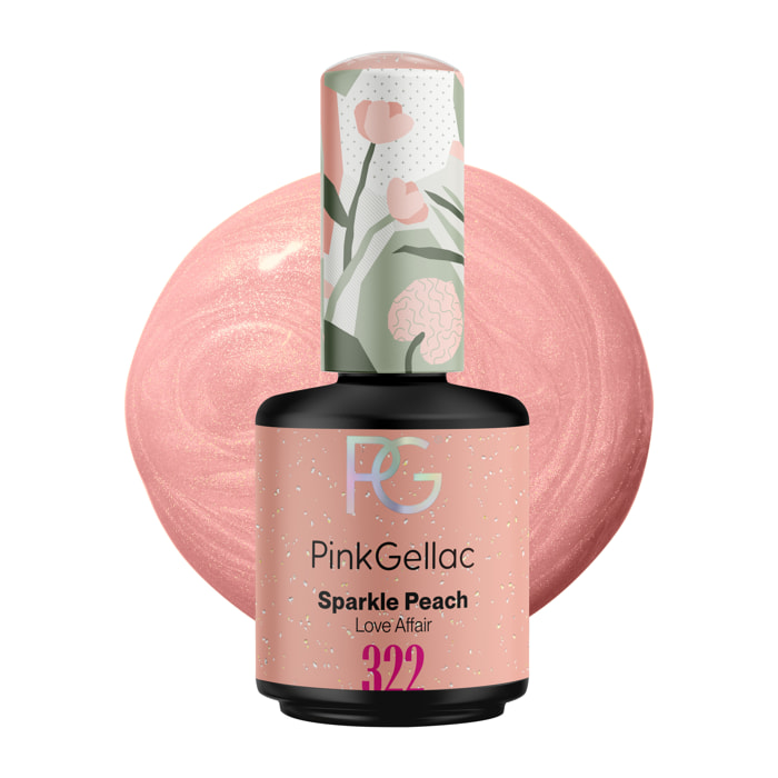 Vernis semi-permanent - 322 Sparkle Peach - 15 ml