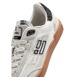 Zapatillas de Mujer Modelo Rebel Mesh Blanco con Detalles de  Negro