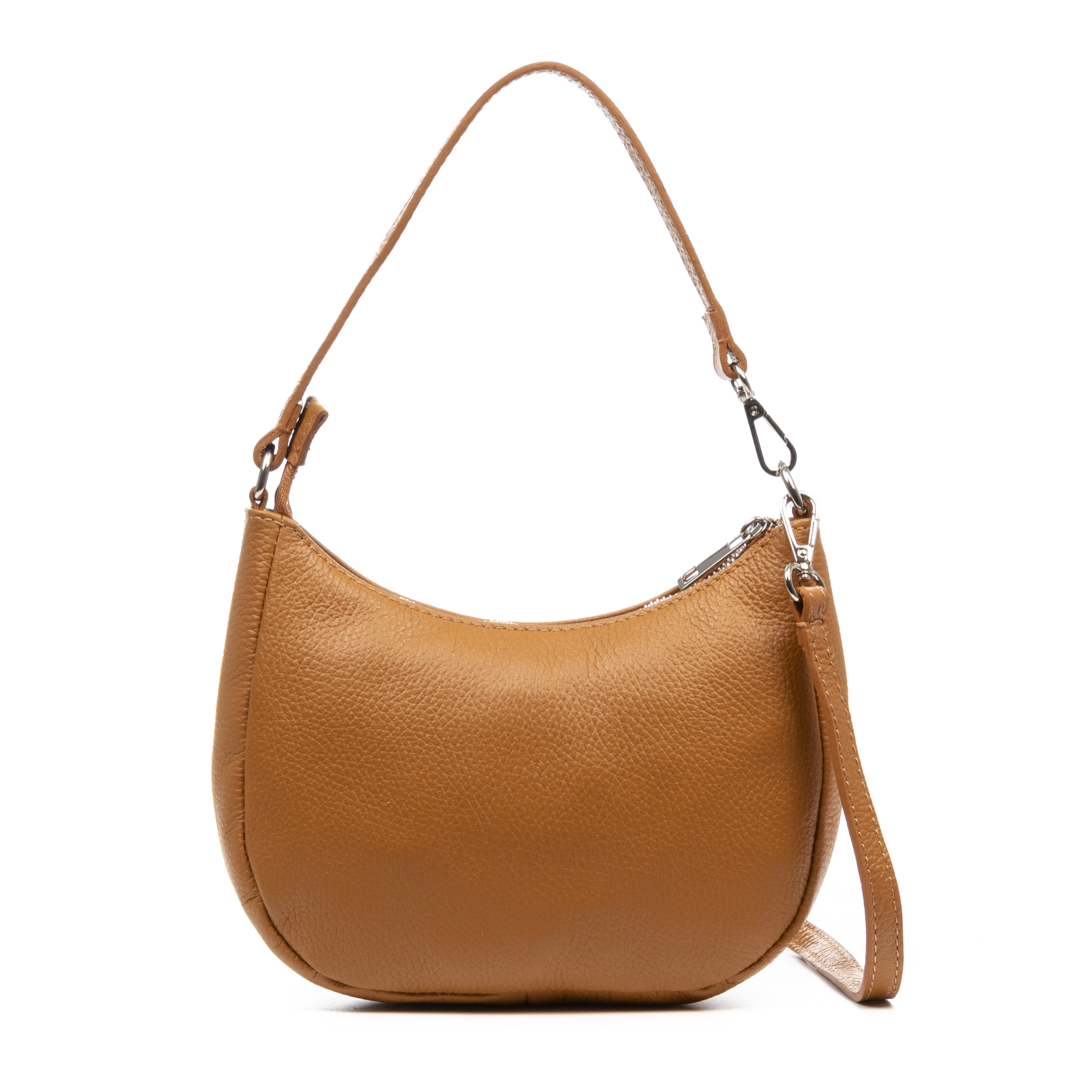 Altivole borsa a tracolla e a mano. Pelle autentica finitura Dollaro.