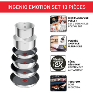 Batterie de cuisine TEFAL Ingenio Emotion 13pcs