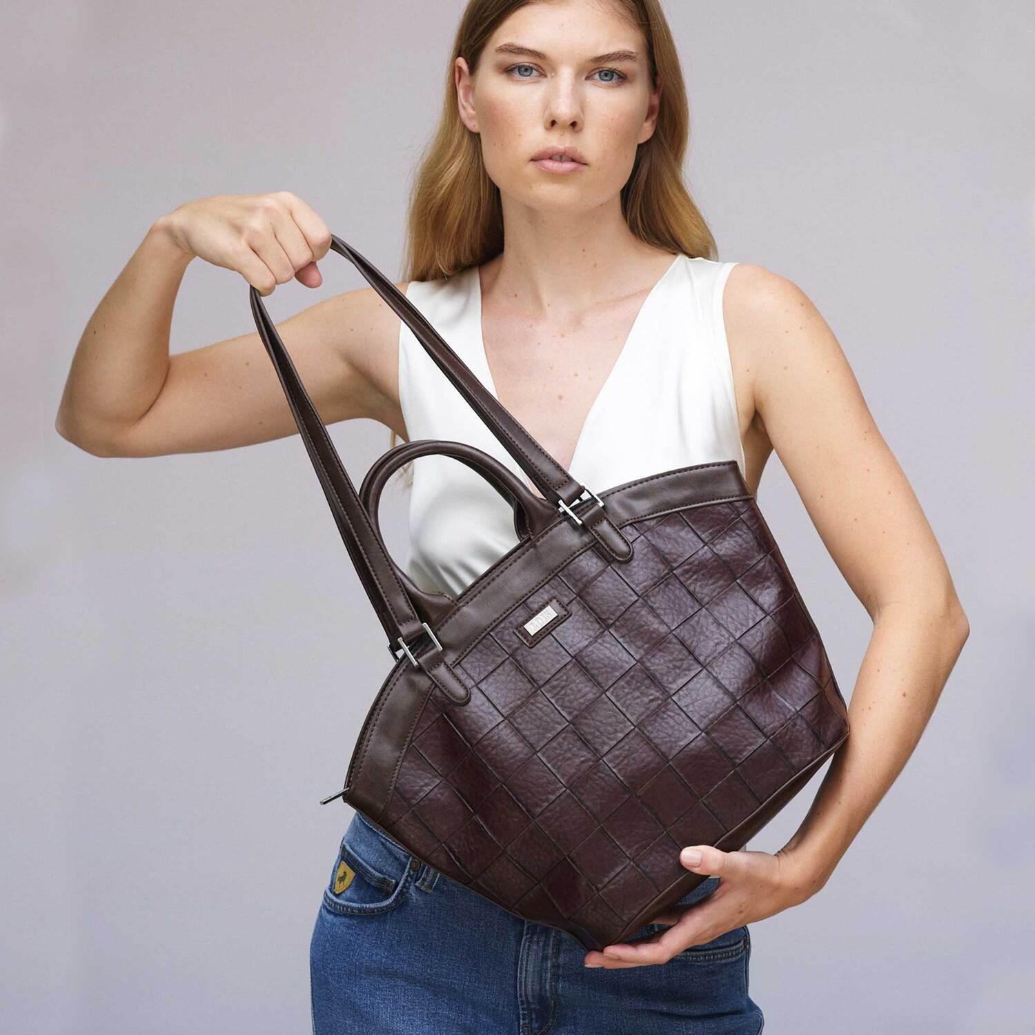 Bolso Shopper-Tote Lois Crossover Marron