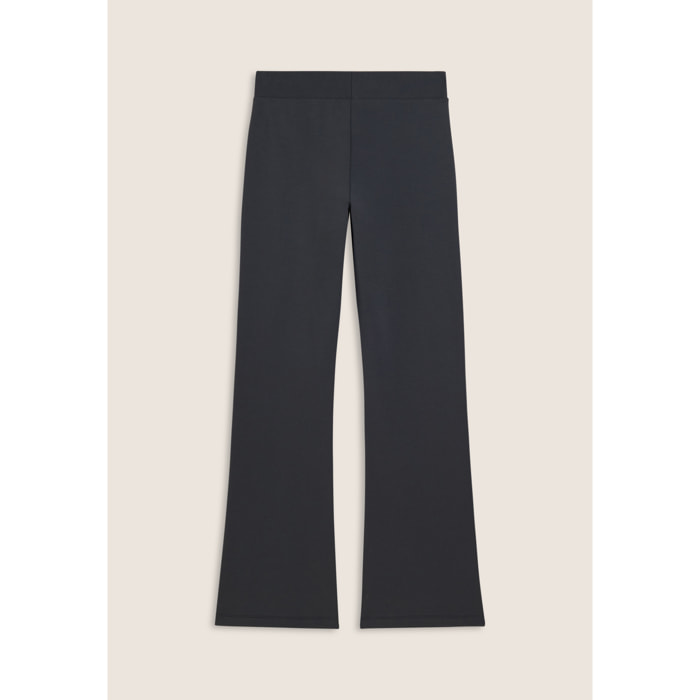Pantaloni flare in felpa elasticizzata