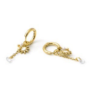 Pendientes Irath acabado oro amarillo 18k