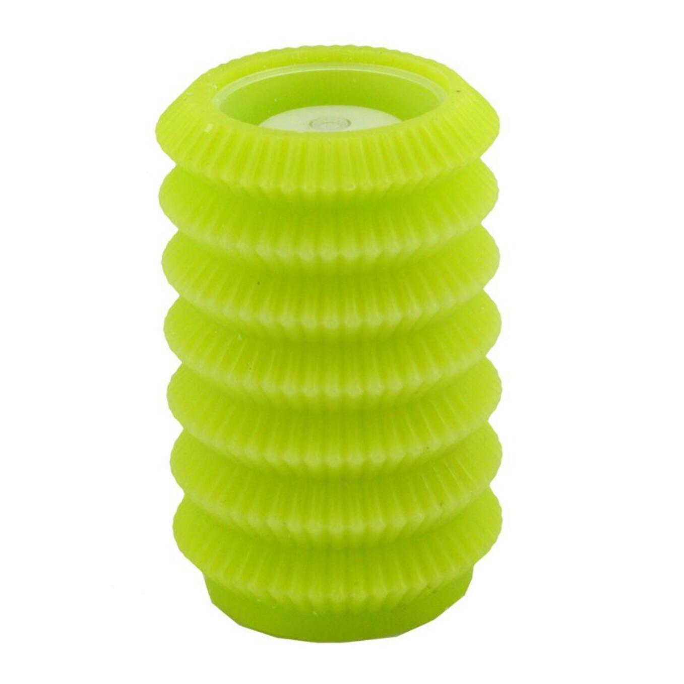 Candela con led lanterna verde fontana cmø13,5h20