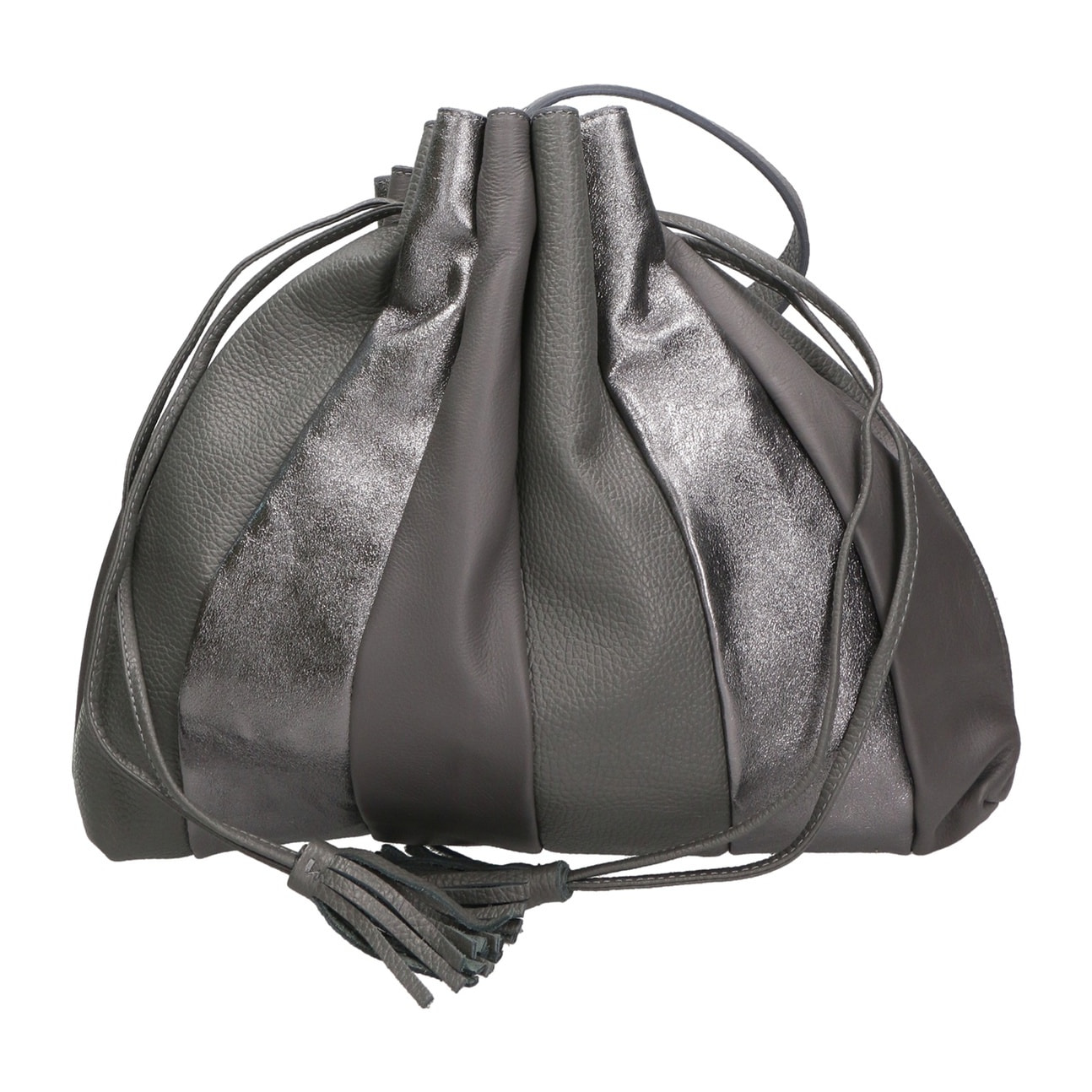 Borsa a spalla da donna - Modello Nunzia - Vera pelle - 30.0 x 33.0 x 7.0 cm
