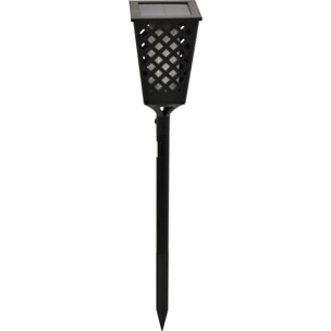 OMEGA Lampada led flame solare con picchetto 1700k 4w