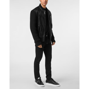 PHILIPP PLEIN Bomber de cuero