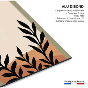 Tableau contemporain fleurs luna  Tableau alu Dibond