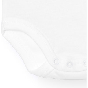 Body bebé manga corta cuello piqué