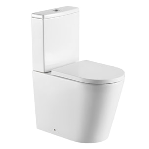 Brevis WC à poser sans bride + abattant softclose (SATBRE031RREXVP-SP)