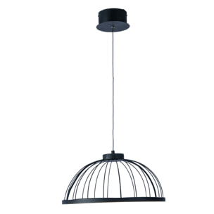 Forlight Colgante Cercle LED 24W Blanco Neutro - 4000K Negro para Interior de Techo en Comedor, Salón, Cocina