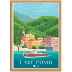 Affiche - Lake Como - Olahoop Travel Posters