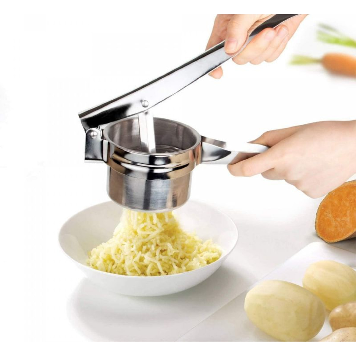 Presse-purée en acier inoxydable Herzberg HG8111
