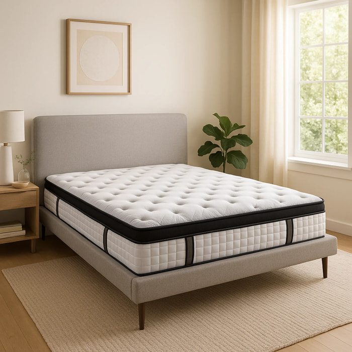 Matelas Fairmont | Mémoire de forme & Ressorts ensachés | 25cm