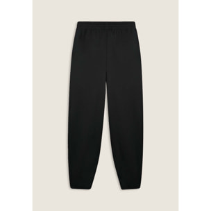 Pantaloni in felpa con stampa Flow e fondo raccolto