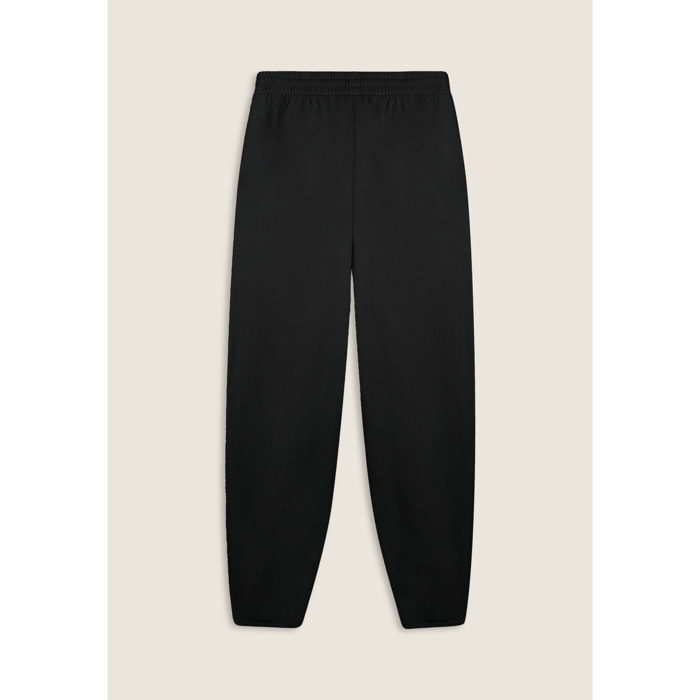 Pantaloni in felpa con stampa Flow e fondo raccolto