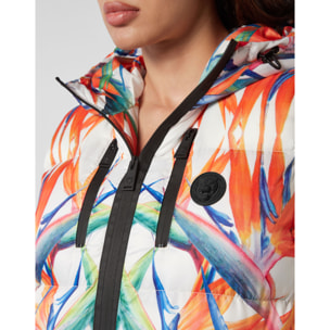 PLEIN SPORT Gilet lungo FLOWERS