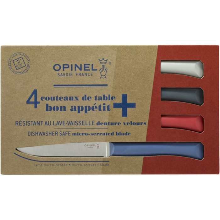 Couteau OPINEL Bon Appétit + Primo 4 couteaux de table