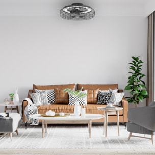 Forlight Merak - Ventilador de Techo con Lámpara LED sin Aspas. Ventilador de Plafón 6 Velocidades y Luz Regulable 2700-6000K