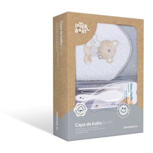 Capa de Baño Love You con Peine y Cepillo