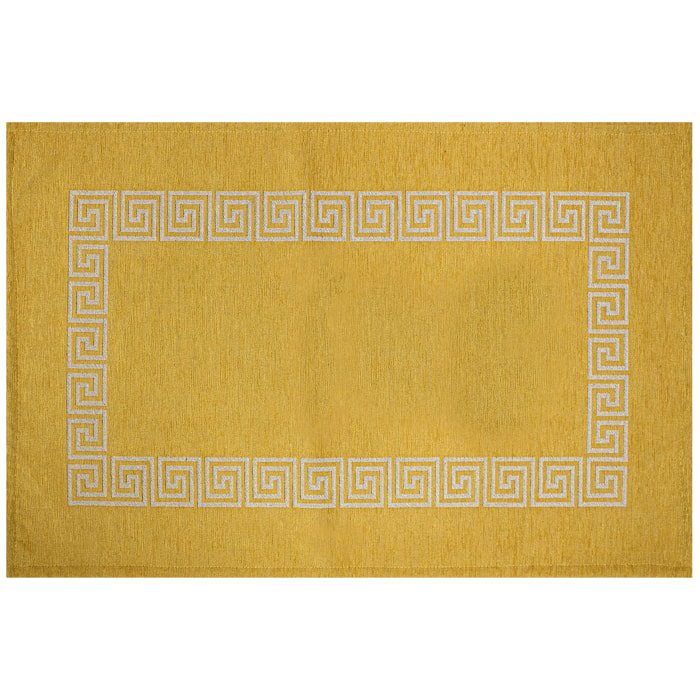 TAPPETO DA CUCINA DIS.CIPRO COL.SENAPE 57X85 CM CON ANTISCIVOLO