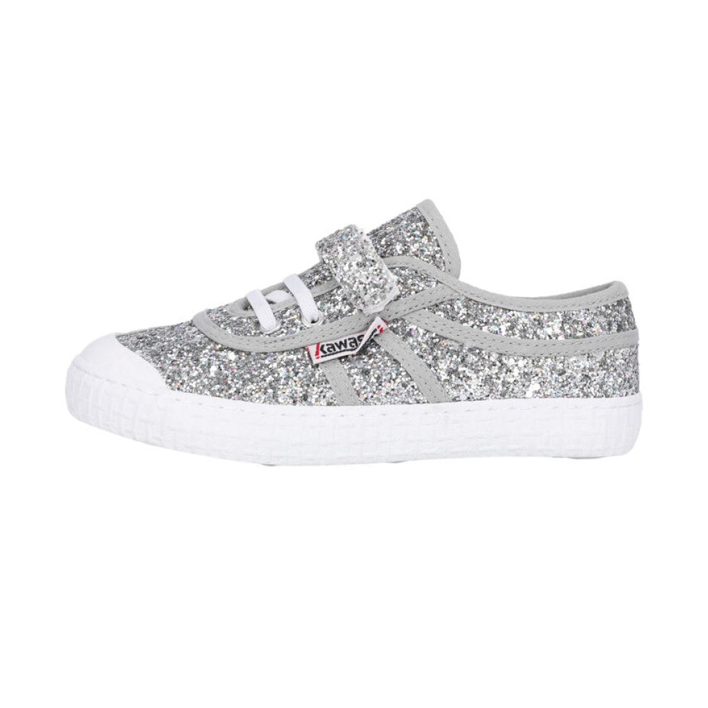 KAWASAKI Glitter Kids Shoe W/Elastic K202586-ES 8889 Silver