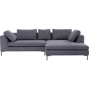 Canapé d'angle Gianna 290cm gris foncé Kare Design