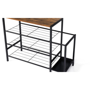 Meuble chaussures Elize avec porte-parapluie - 9 paires