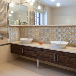 Stickers muraux - Sticker Mural Carrelage adhésif Cuisine Salle de Bain - 24 STICKERS CARRELAGES AZULEJOS GUSTAVIE