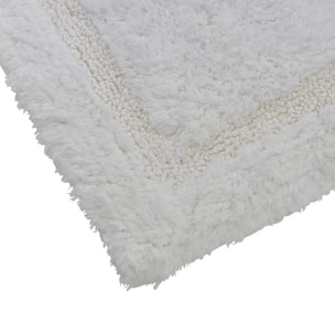 Tapis de bain fluffy Colorama 50x75cm blanc